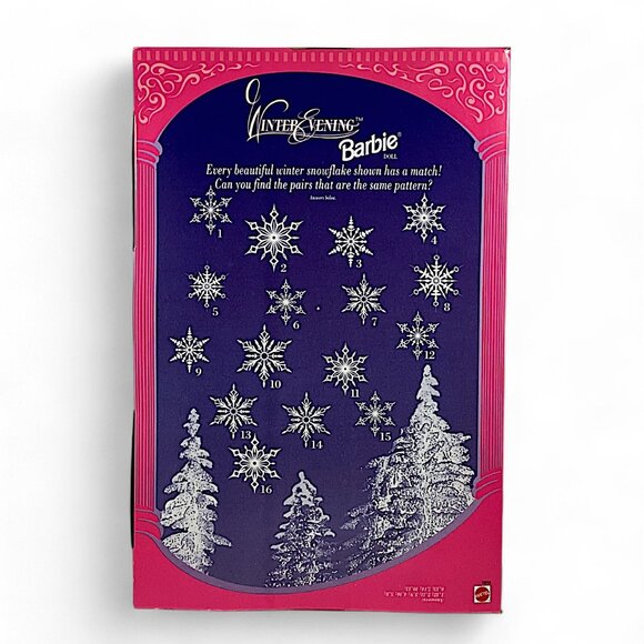 1998 Mattel Barbie 12" Winter Evening Special Edition Doll NRFB #19218 - Picture 7 of 11